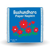 Bashundhara Paper Napkin (100 Pcs, Non-Perfumed)