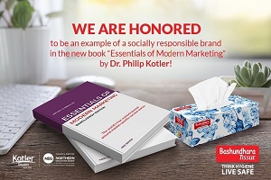 Dr Philip Kotler lauds Bashundhara Tissue in his new book