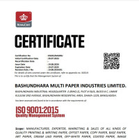 ISO 9001-2015 Multi Paper Certificate