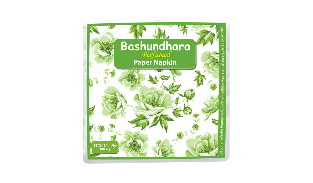 Bashundhara Paper Napkin (100 Pcs, Perfumed)