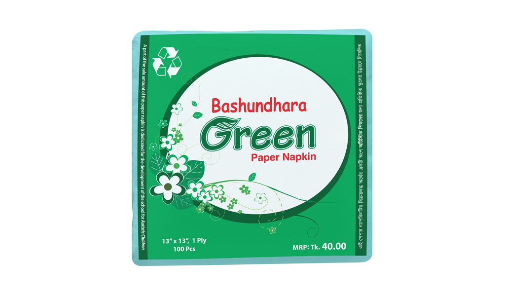 Bashundhara Paper Napkin (Green)