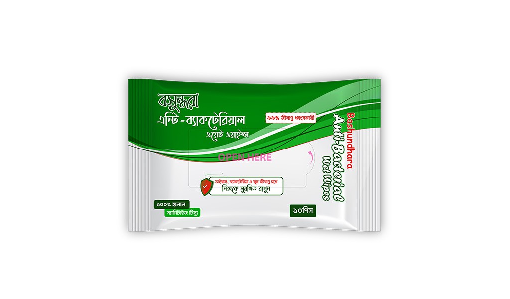 Bashundhara Anti-Bacterial Wet Wipes
