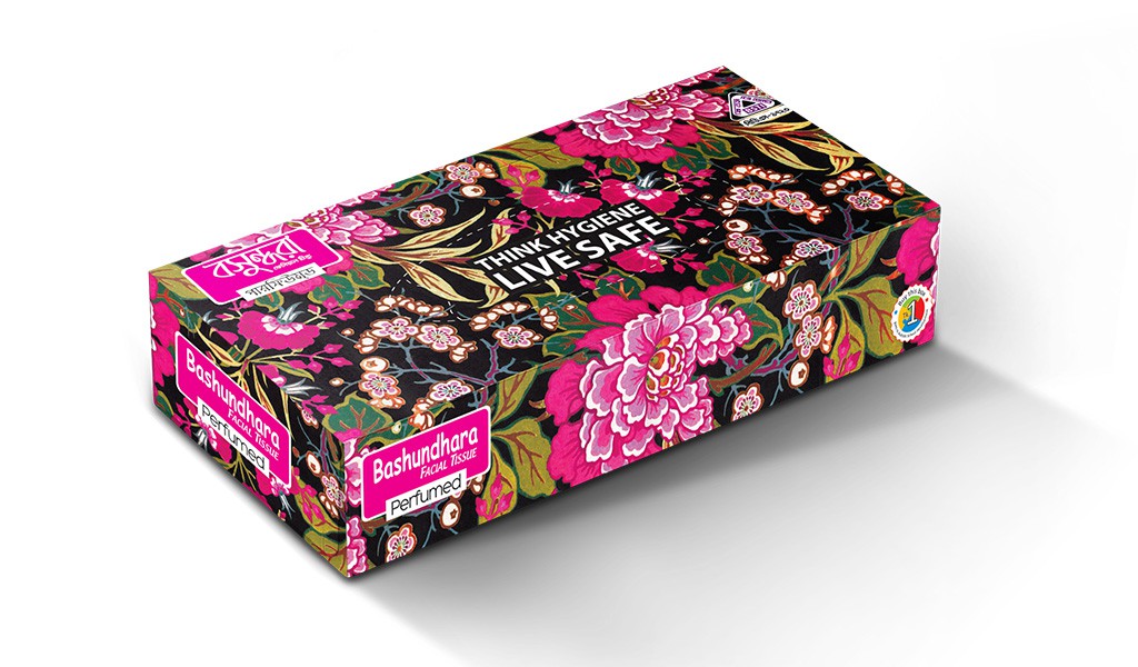 Bashundhara Facial Tissue (30 pcs X 2 ply, Perfumed) Bashundhara