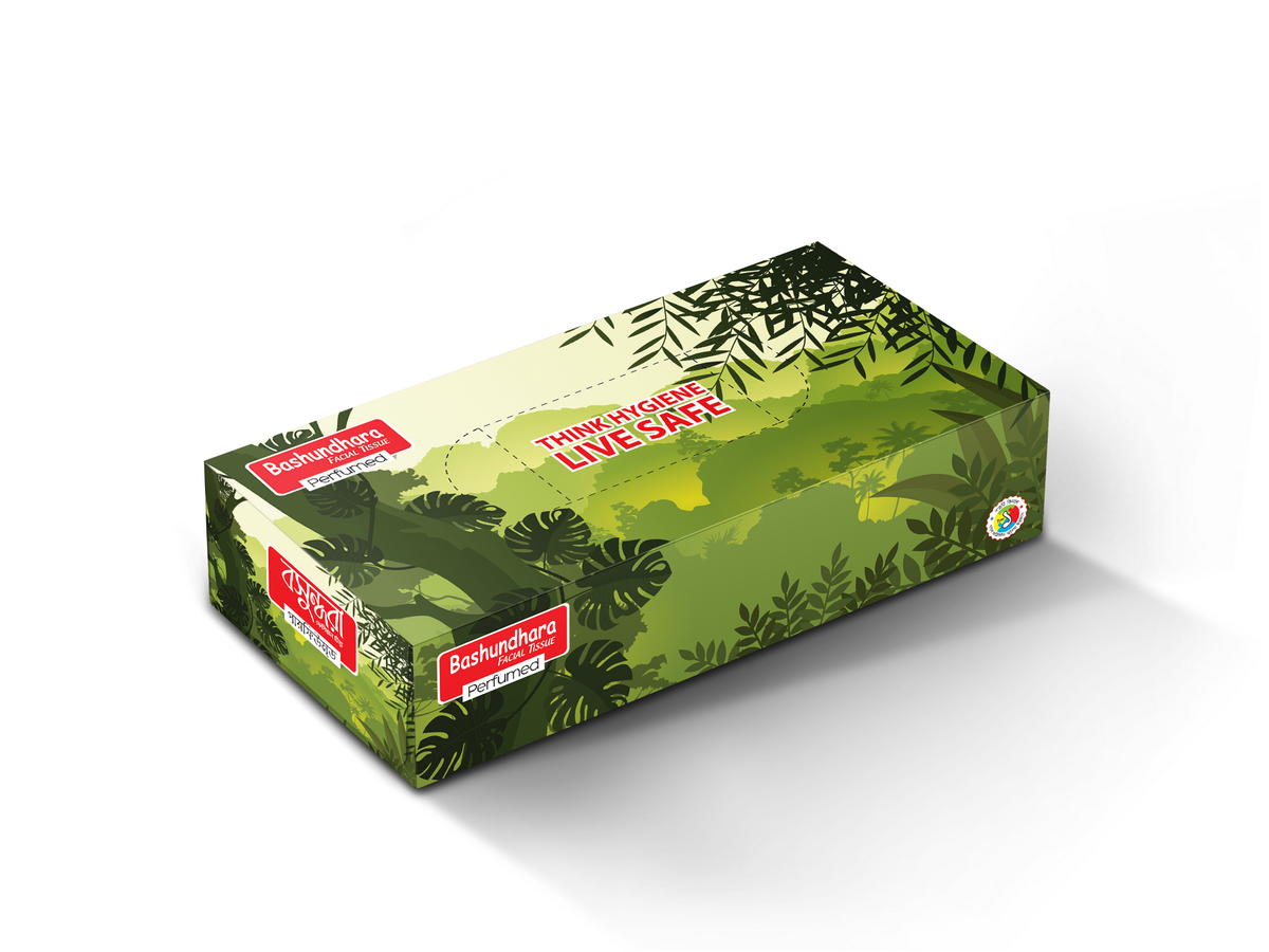 Bashundhara Facial Tissue (30 pcs X 2 ply, Perfumed)