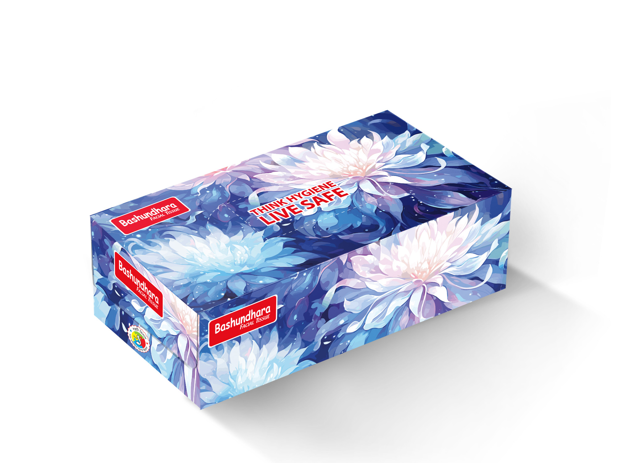 Bashundhara Facial Tissue (120 pcs X 2 ply, Non-perfumed)