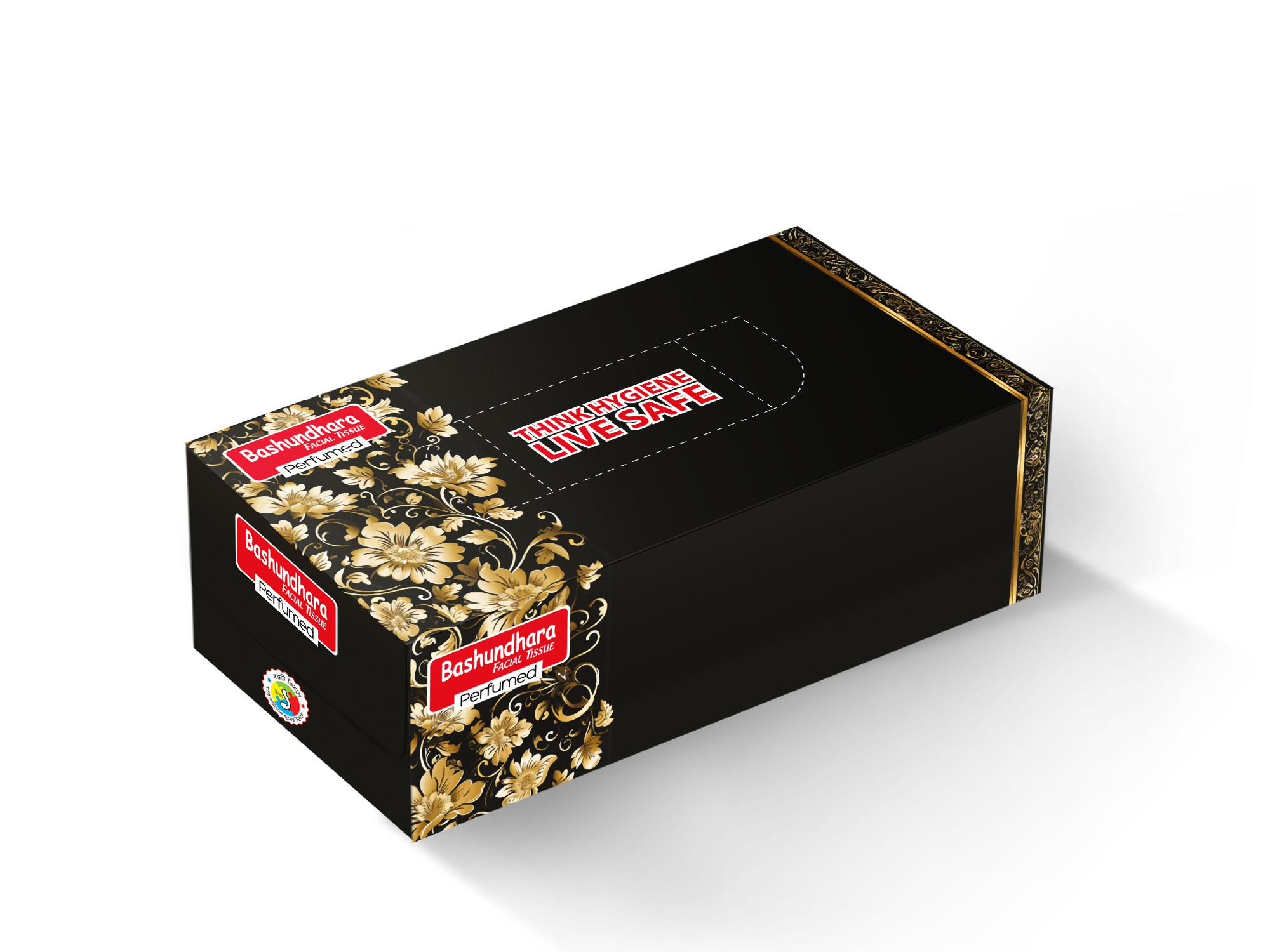 Bashundhara Facial Tissue (100 pcs X 2 ply, Perfumed)